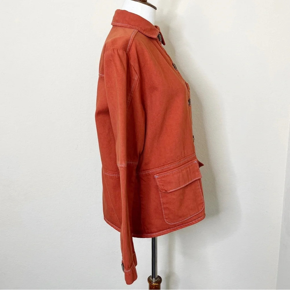 Roller Rabbit Adara Twill Point Collar Long Sleeve
Jacket in Terracotta XS‎ - Picture 8 of 15